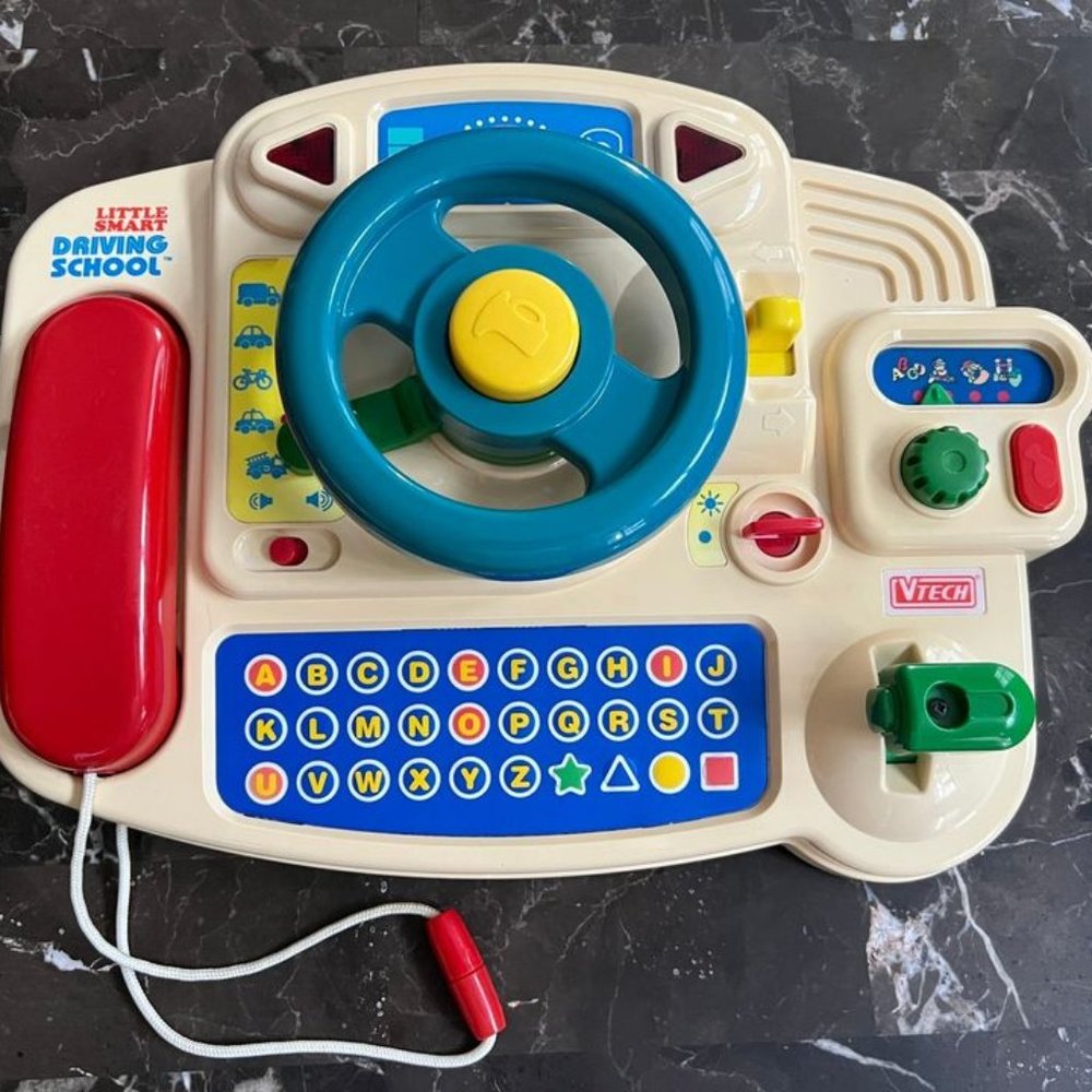 RARE VINTAGE 1989 VTech Little Smart Driving School Toy